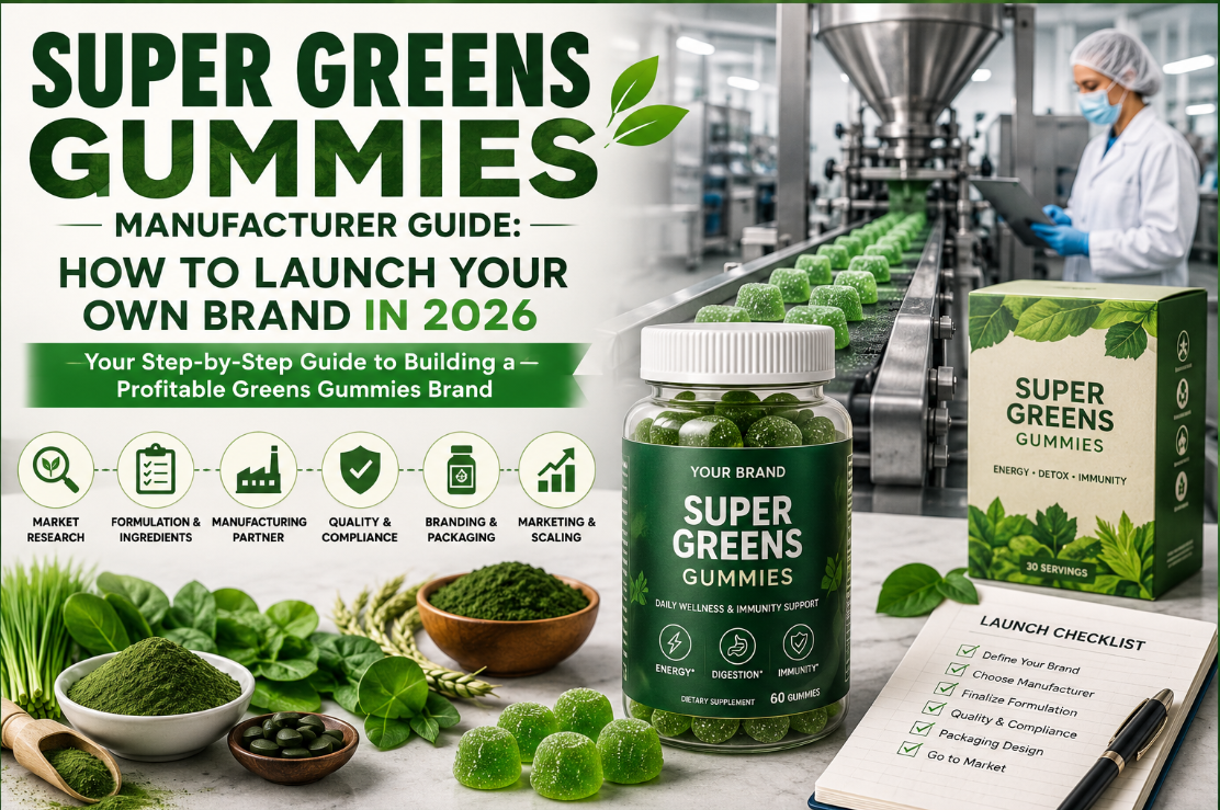 Super Greens Gummies Manufacturer